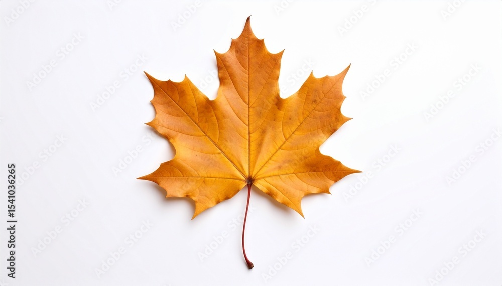 autumn maple leaf mockup on white background autumn maple leaf mockup on white background