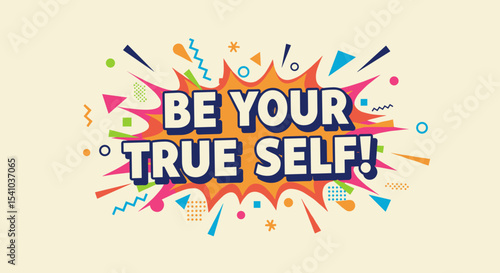 Empowering Self-Expression Poster for Personal Growth and Motivation