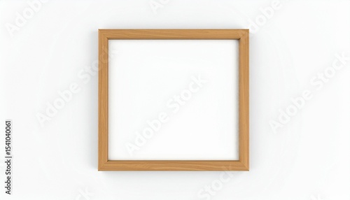 3d model of blank wooden picture frame