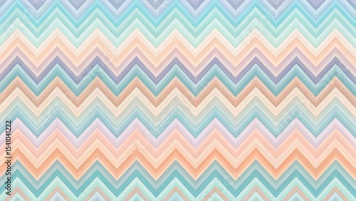 Pastel Zigzag Pattern  A Seamless Background of Soft Hues and Geometric Shapes for Design Projects