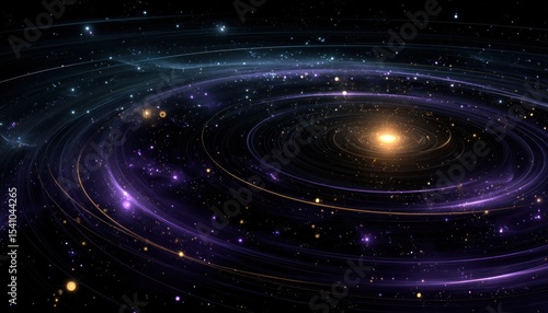 Wallpaper Mural Spiral galaxy in deep space Torontodigital.ca