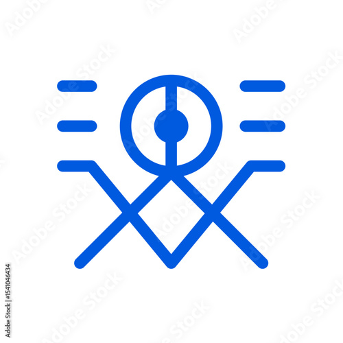 quantum symbol simple flat icon illustration