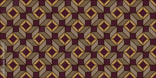 Geometric shapes background. Seamless pattern.Vector. 幾何学パターン　背景素材