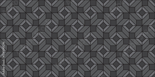 Geometric shapes background. Seamless pattern.Vector. 幾何学パターン　背景素材