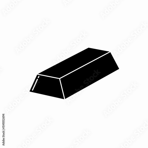 Solid Gold Bar Wealth Success Prosperity Icon