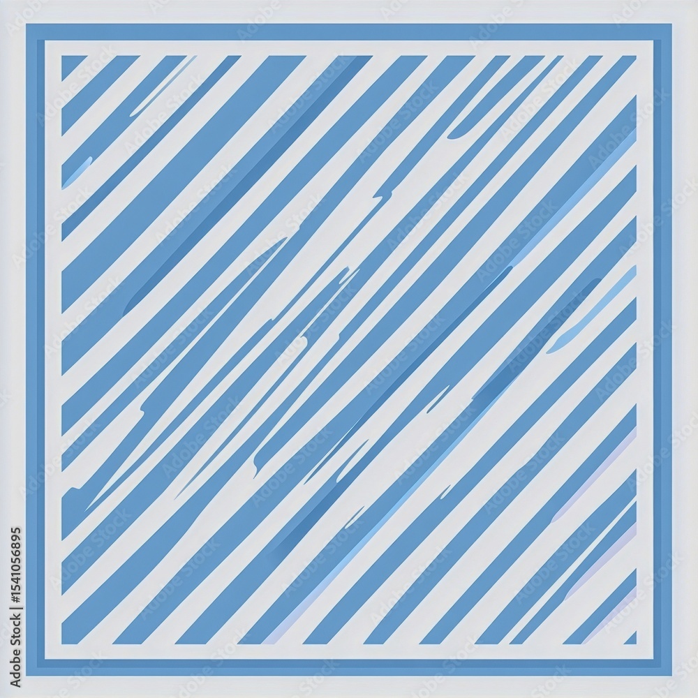 A square with a striped blue and white design isolated on transparent A square with a striped blue and white design isolated on transparent