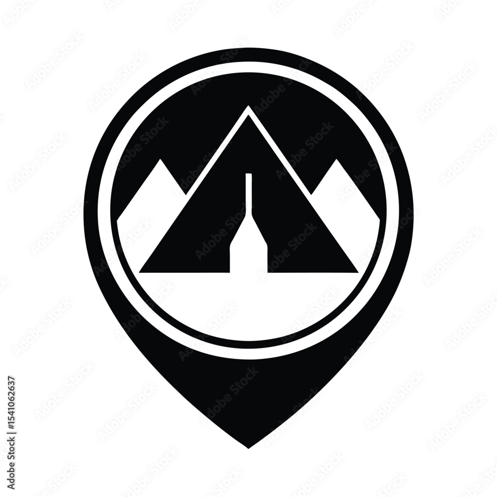 Campground Reservation Sign Icon Vector Illustration Campground Reservation Sign Icon Vector Illustration