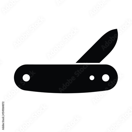 Pocket Knife Icon Vector Illustration