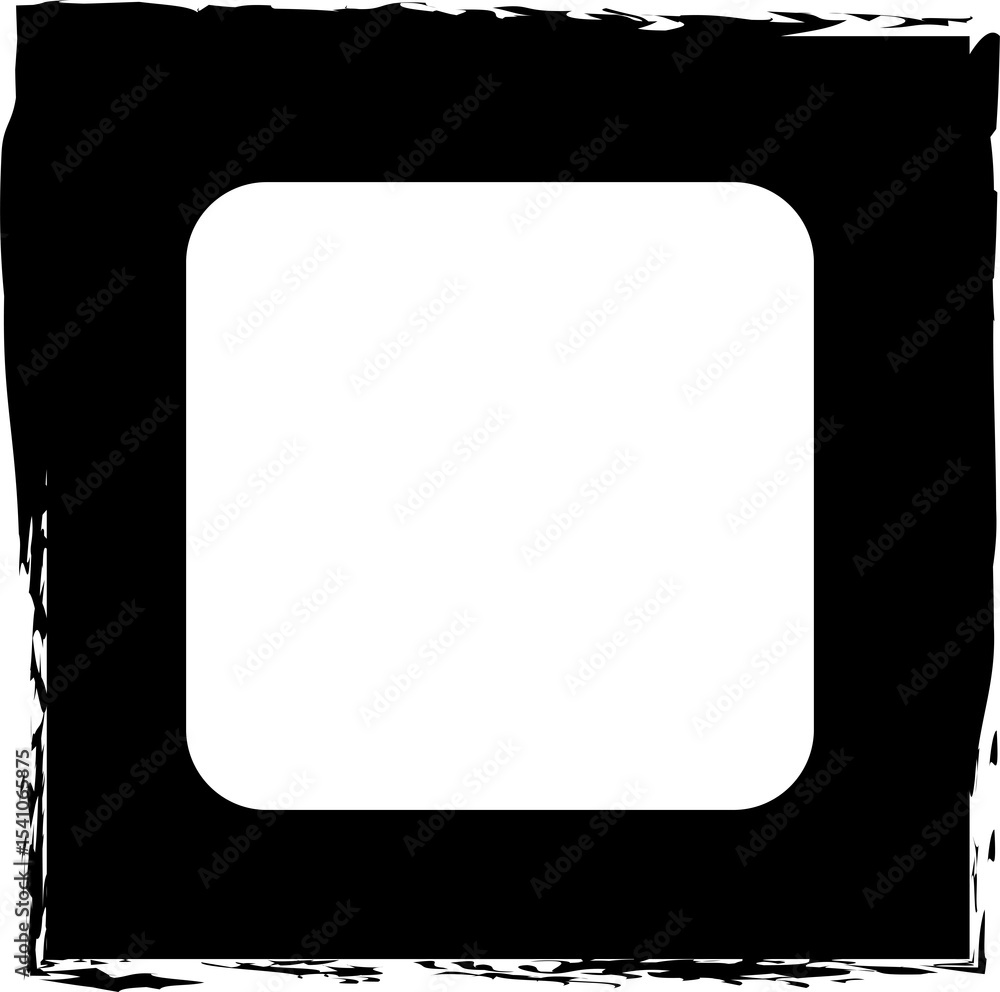 Square brush frames with rounded square border layout Square brush frames with rounded square border layout