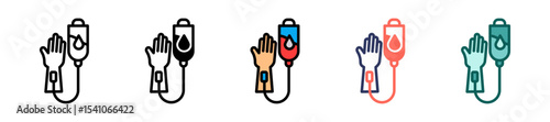 Blood Transfusion multiple icon