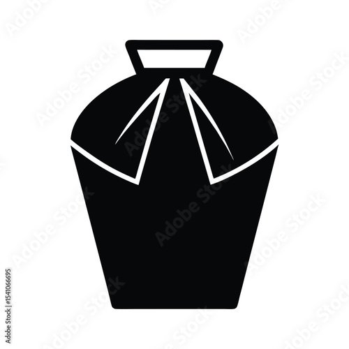 Trail Trash Bag Icon Vector Illustration
