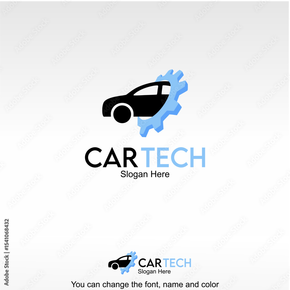 Fototapeta premium Car Tech Logo Template Design Vector