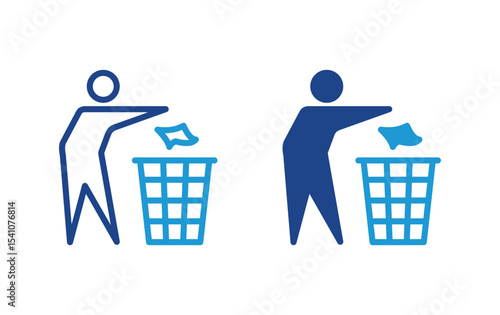 Keep clean icon. Do not litter sign vector	