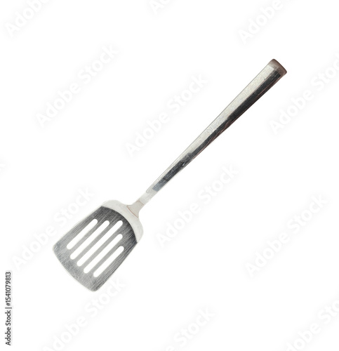 Fotografie stainless steel spatula isolated
