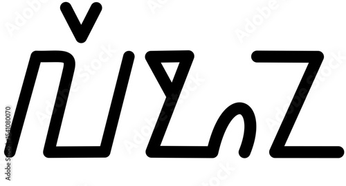 Illustration vector graphic of the name Leona, Sundanese script. Great for printing on your personal items
