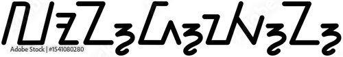Illustration vector graphic of the name Londyn, Sundanese script. Great for printing on your personal items