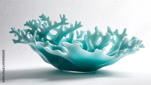 a minimalist liquid pattern 3D composition