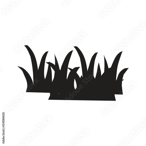 grass silhouette illustration grass is a monocotyledonous plant with narrow leaves, parallel leaf veins and small, inconspicuous flowers