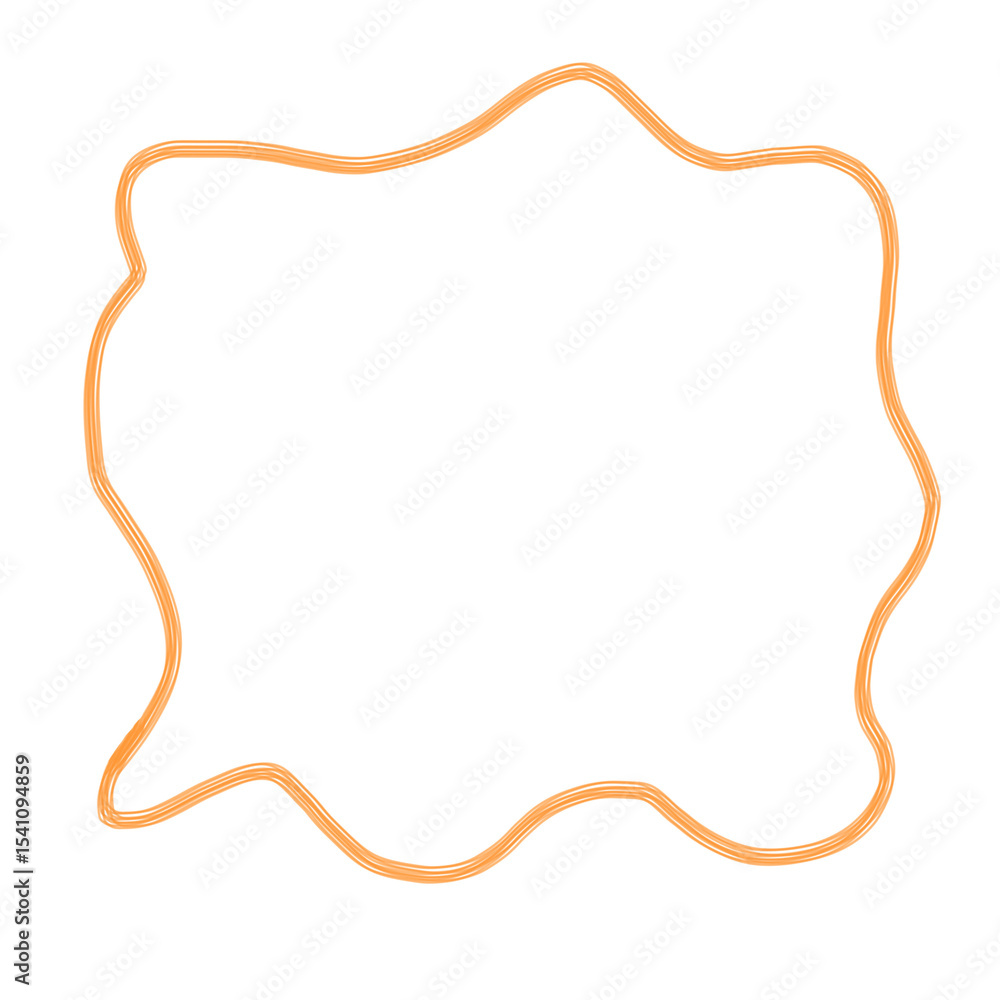 Abstract Orange Blob Shape Abstract Orange Blob Shape