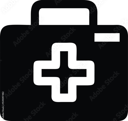 First Aid Kit Icon Emergency Medical Supplies Graphic