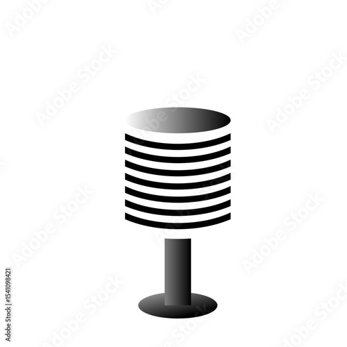 microphone on white background