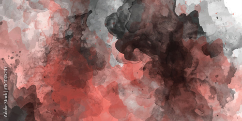 Grayscale watercolor texture in black and white tones Pink watercolor texture background
