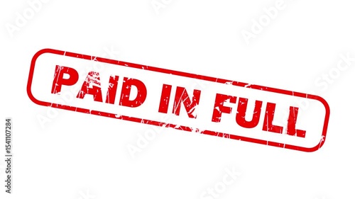 Paid in full stamp animation 