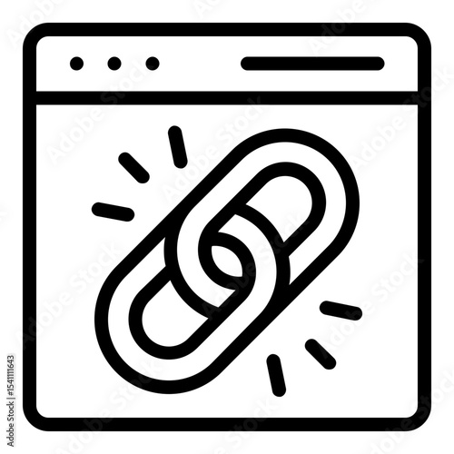 backlink icon line