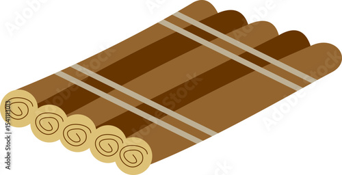 Raft Float Illustration