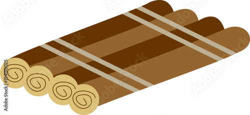 Raft Float Illustration