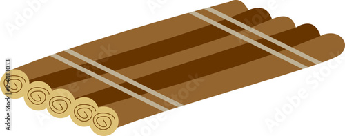 Raft Float Illustration