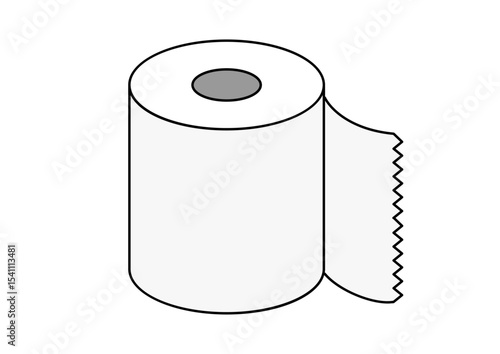 トイレットペーパーのイラスト