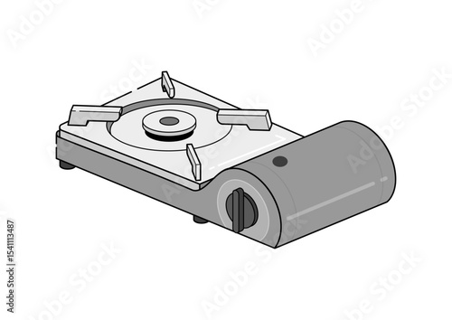 カセットコンロのイラスト