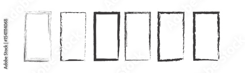 grunge frame collection set, grunge border collection set, vector of grunge frame collection