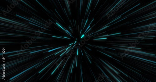 Hyper Space Jump Through the Universe in Motion