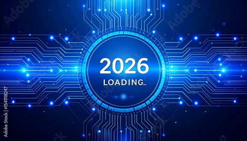 2026 Loading Futuristic Tech Design.
