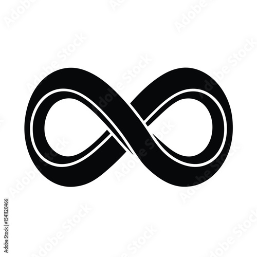 Infinity Loop Symbol Icon Vector Illustration