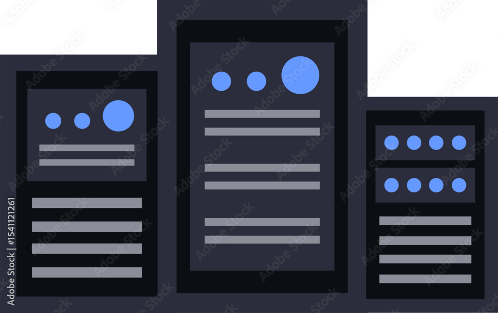 Fototapeta premium Server Illustration