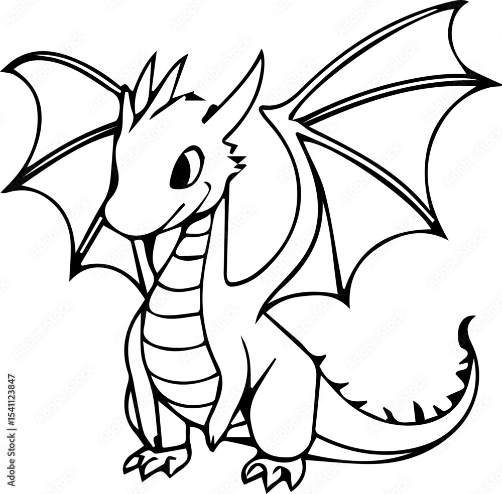 Naklejka premium dragons smile