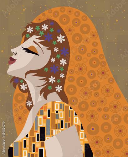 beautiful woman in yellow dress and veil