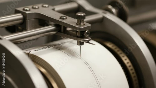 Seismograph Recording Earthquake with Science Lab.