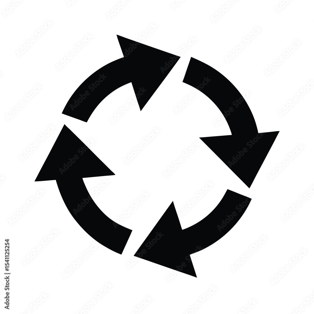 Sync Arrows Icon Vector Illustration Sync Arrows Icon Vector Illustration