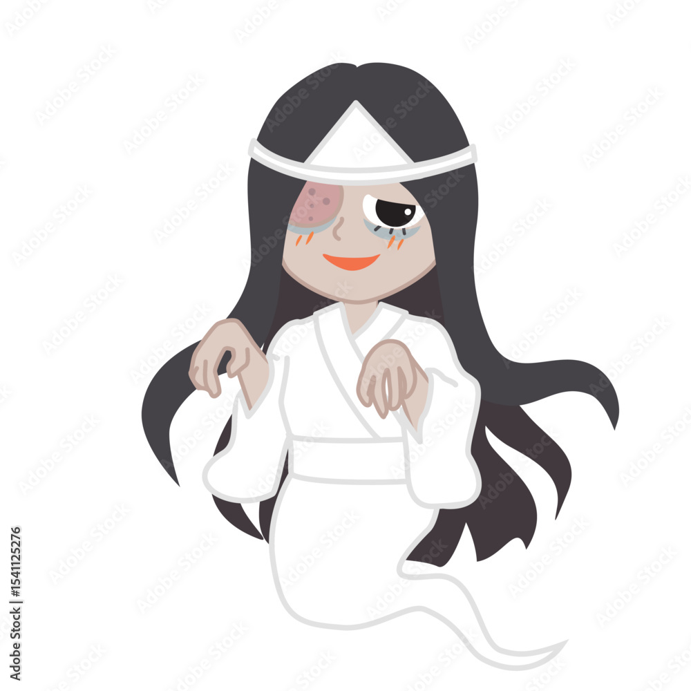 Fototapeta premium 日本の幽霊のベクターイラスト