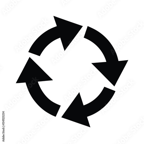 Sync Arrows Icon Vector Illustration