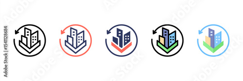 Recovery Multi Style Icon Set