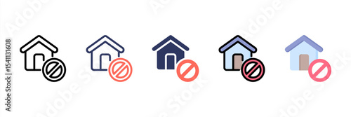 Ban Multi Style Icon Set