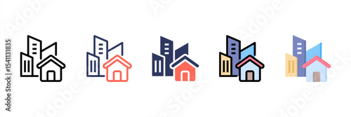 Property Multi Style Icon Set