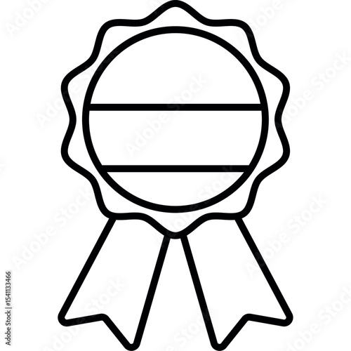 Golden medal with Colombian national flag ribbon