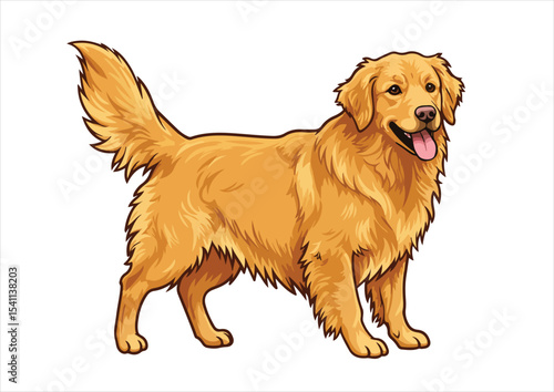 animal, vector, cute, illustration, dog, isolated, design, pet, cartoon, art, golden retriever, breed, retriever, icon, drawing, funny, graphic, canine, puppy, black, doggy, labrador, head, golden,