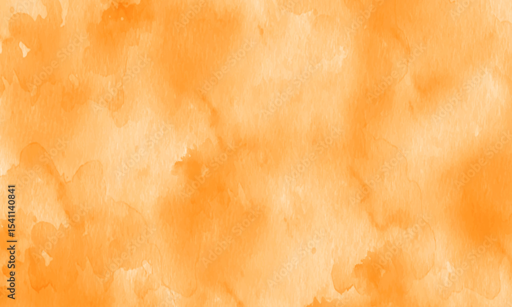 Fototapeta premium Orange watercolor background for your design, watercolor background concept, Watercolor paper background. Abstract Painted Illustration. vector. 